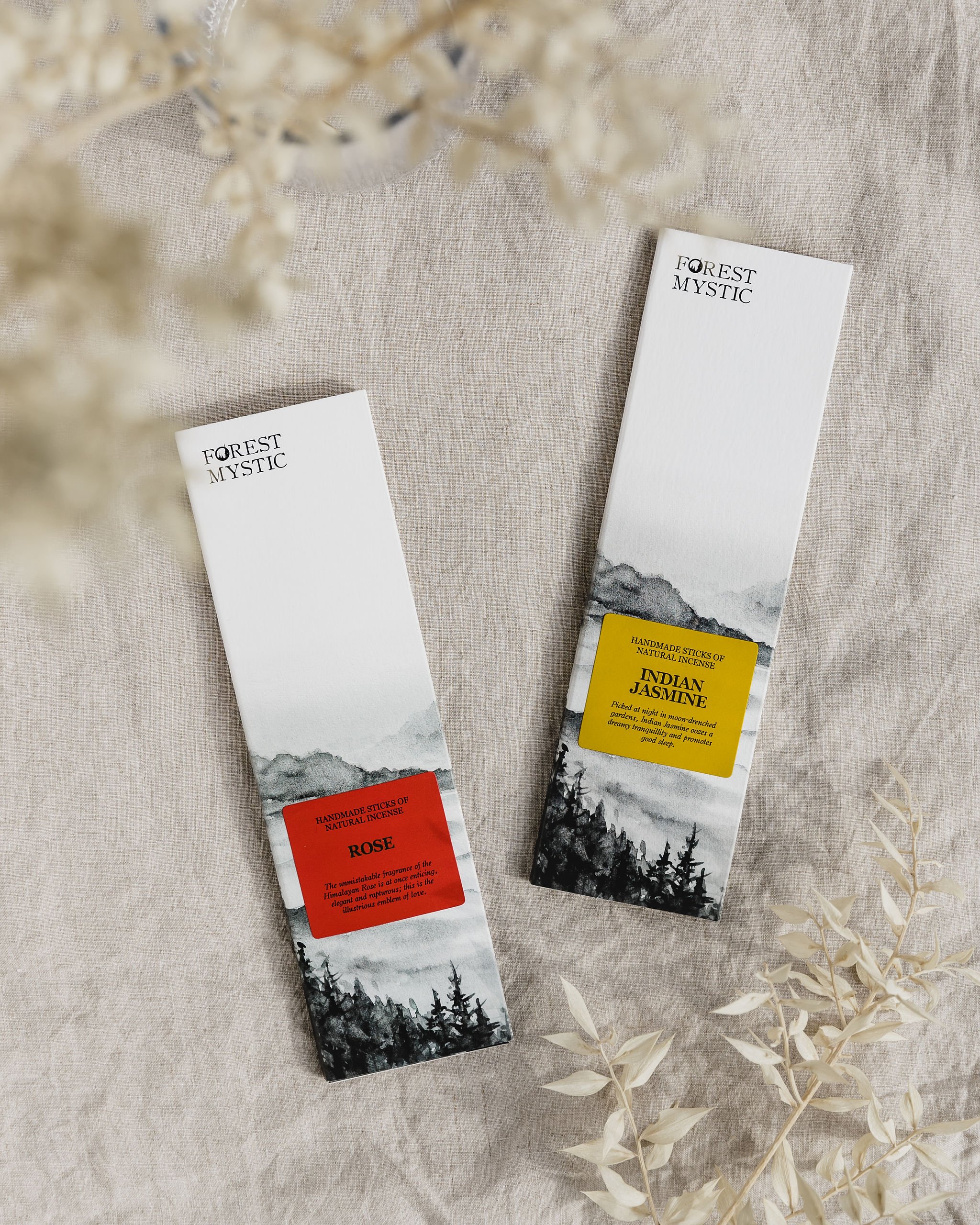 two packs of Forest Mystic incense