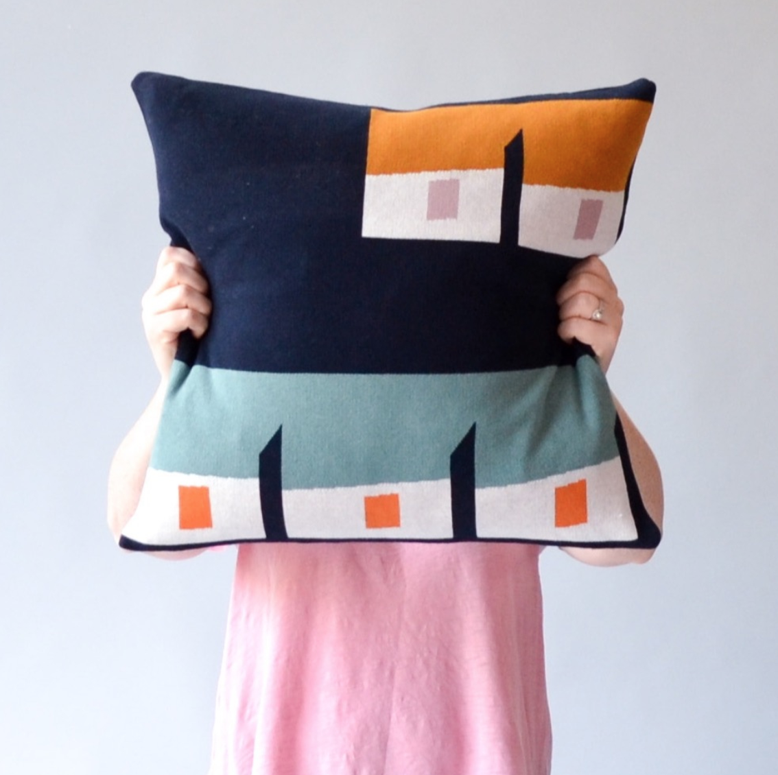 A large cushion demonstrating great product photography