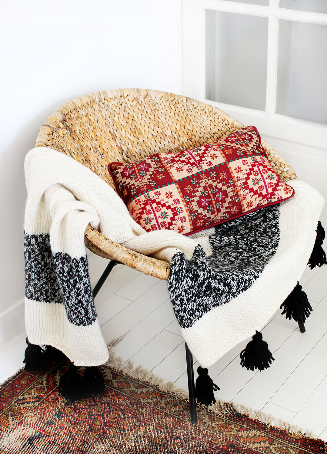 knit your own kilim blanket