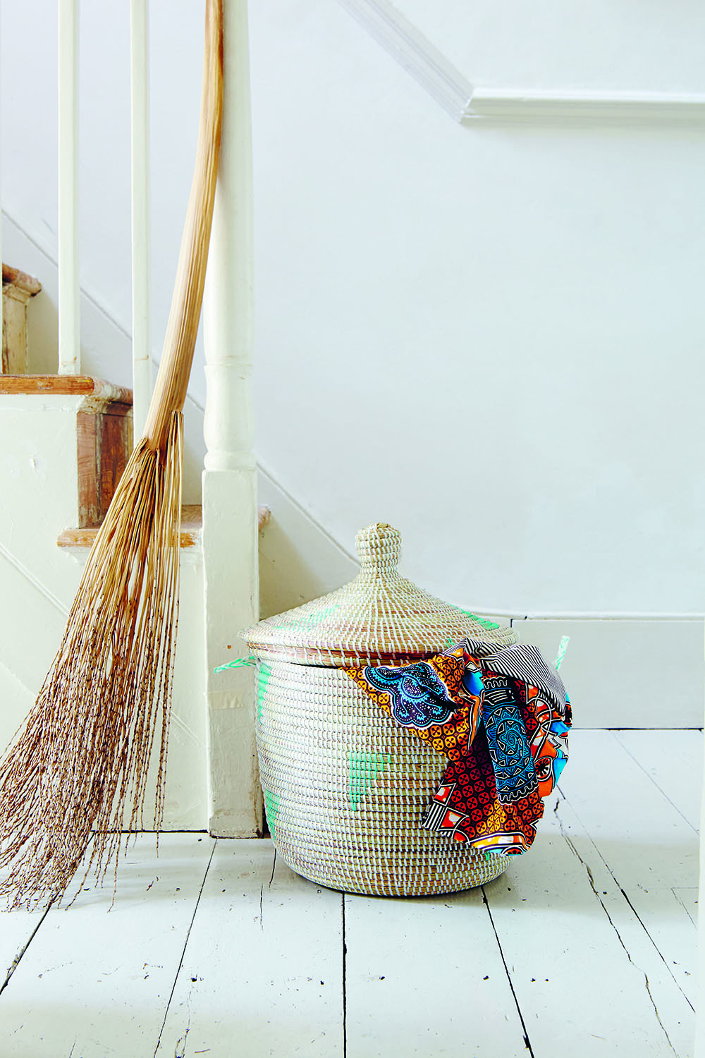 Make your own woven laundry basket