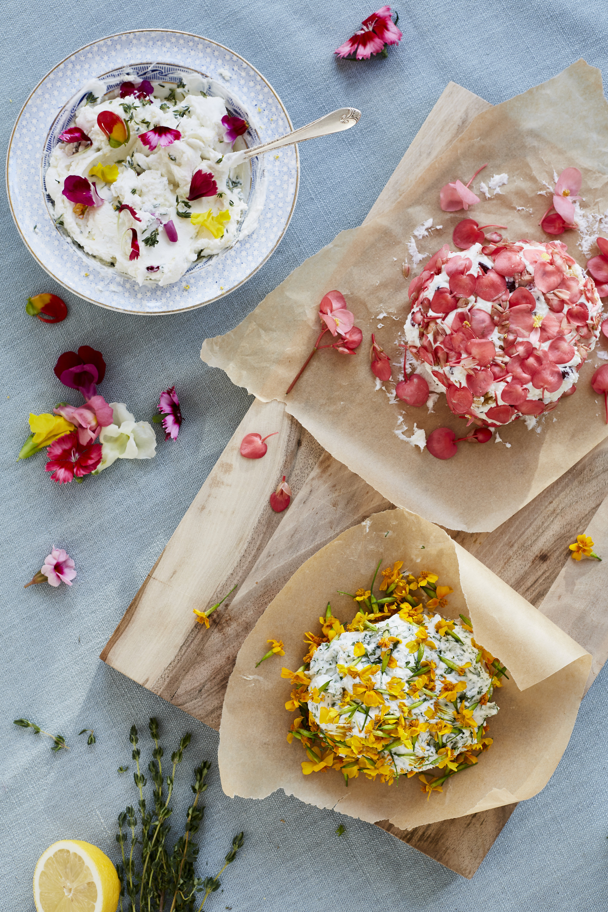 ideas for using Edible flowers as featured in 91 Magazine