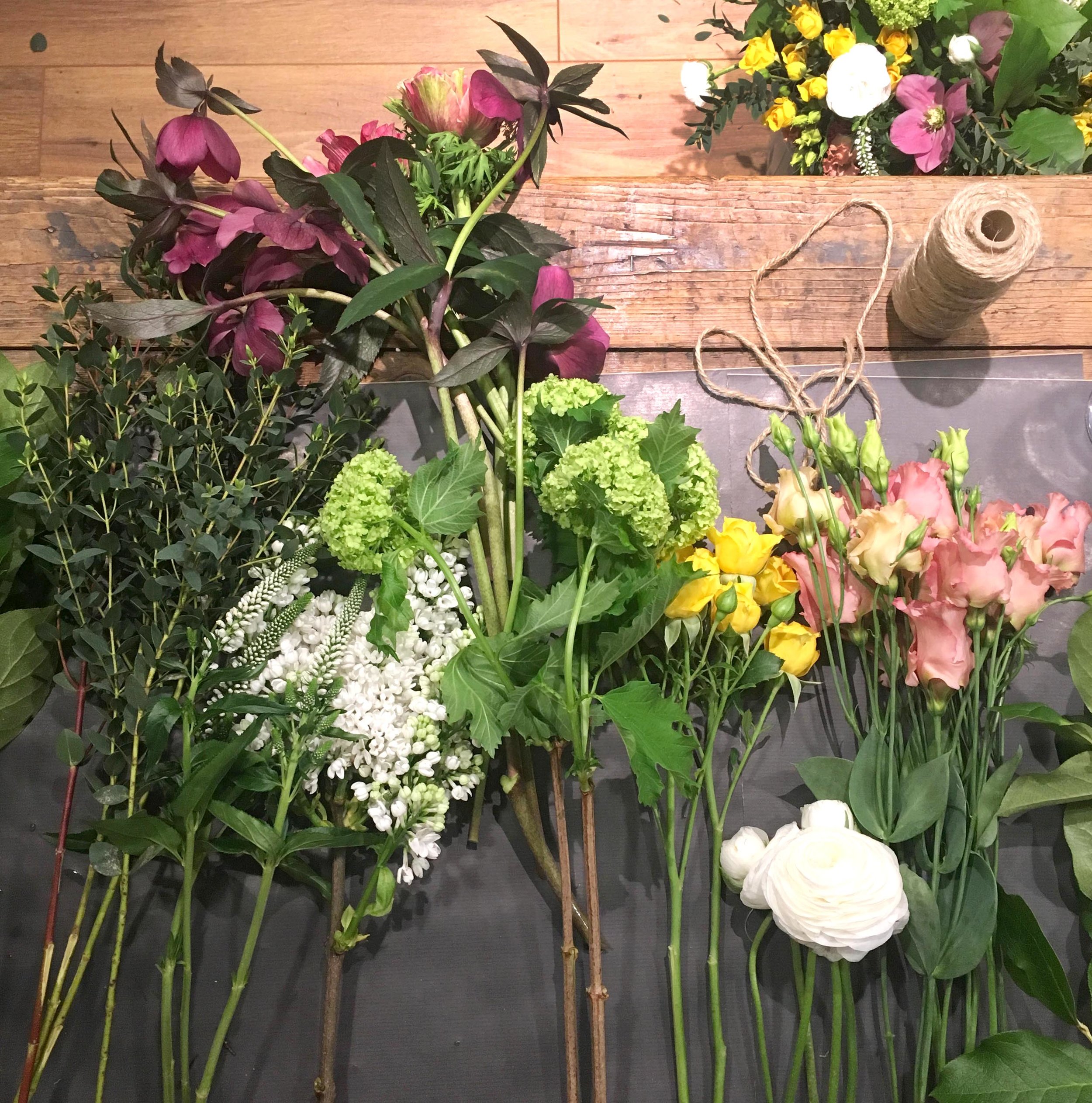 Floral workshop hosted by Inspired Collective at Sarah and Bendrix