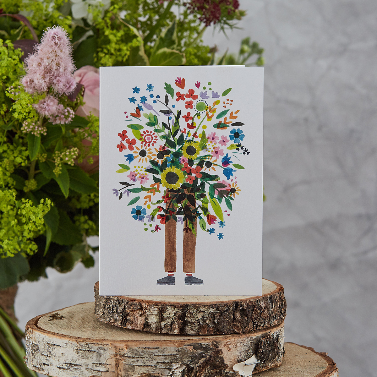 Bouquet Man Card, Botanique Workshop, £3.50A pretty card that says it all. 