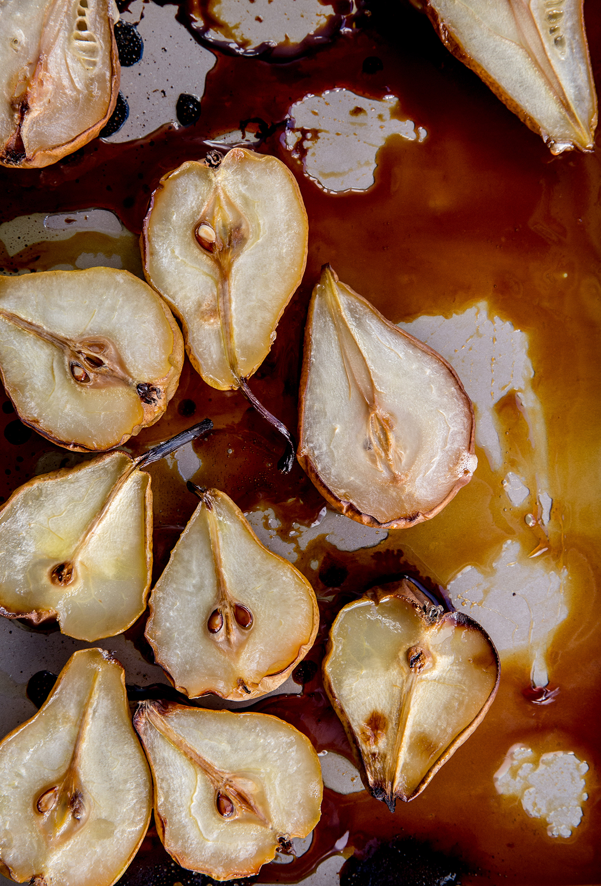 Honey roasted pears recipe