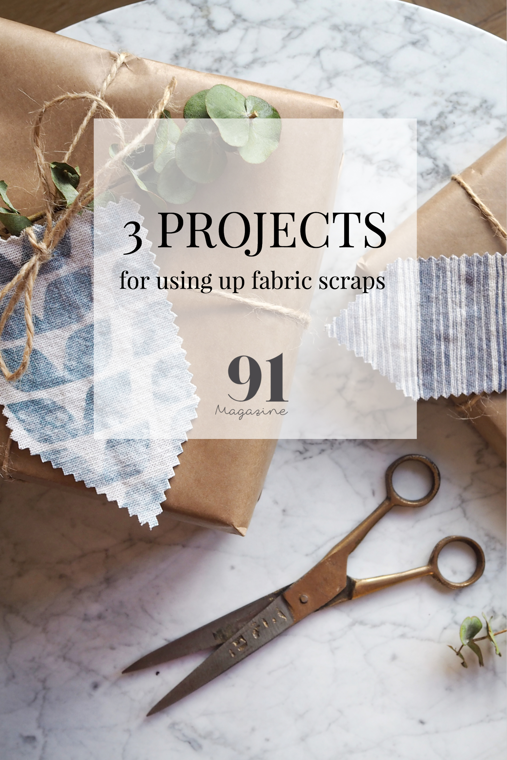 3 mini projects for using up fabric scraps