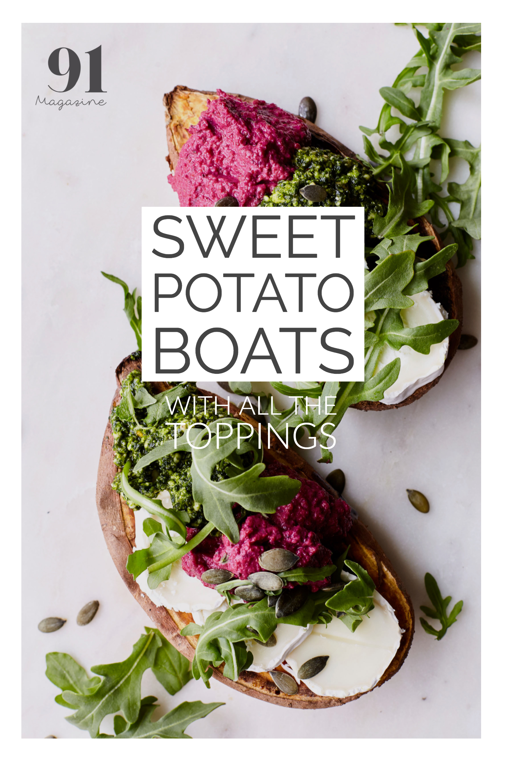 RECIPE: Sweet potato boats with all the toppings