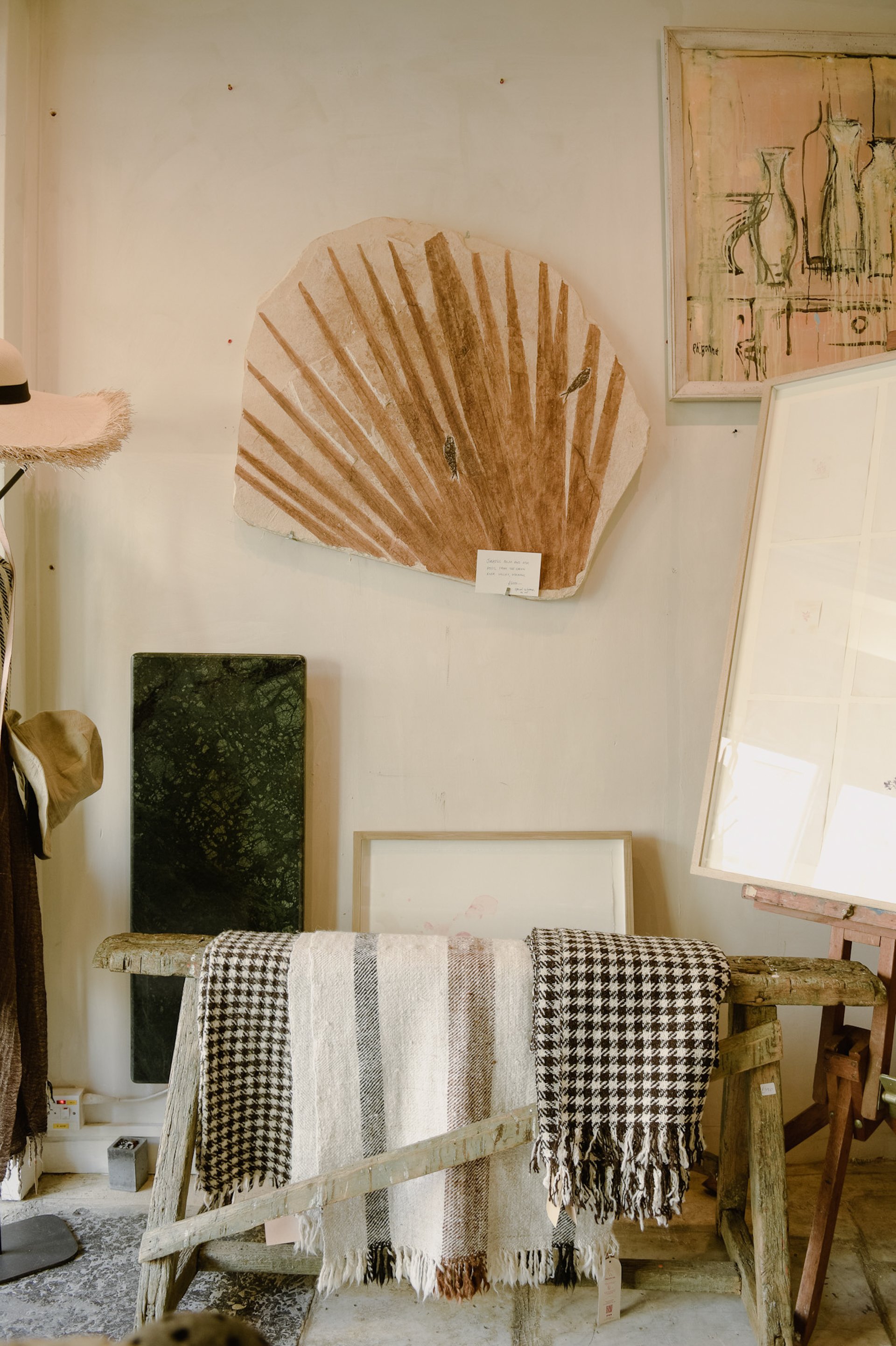 Art and textiles for sale in Katrina Phillips store, London