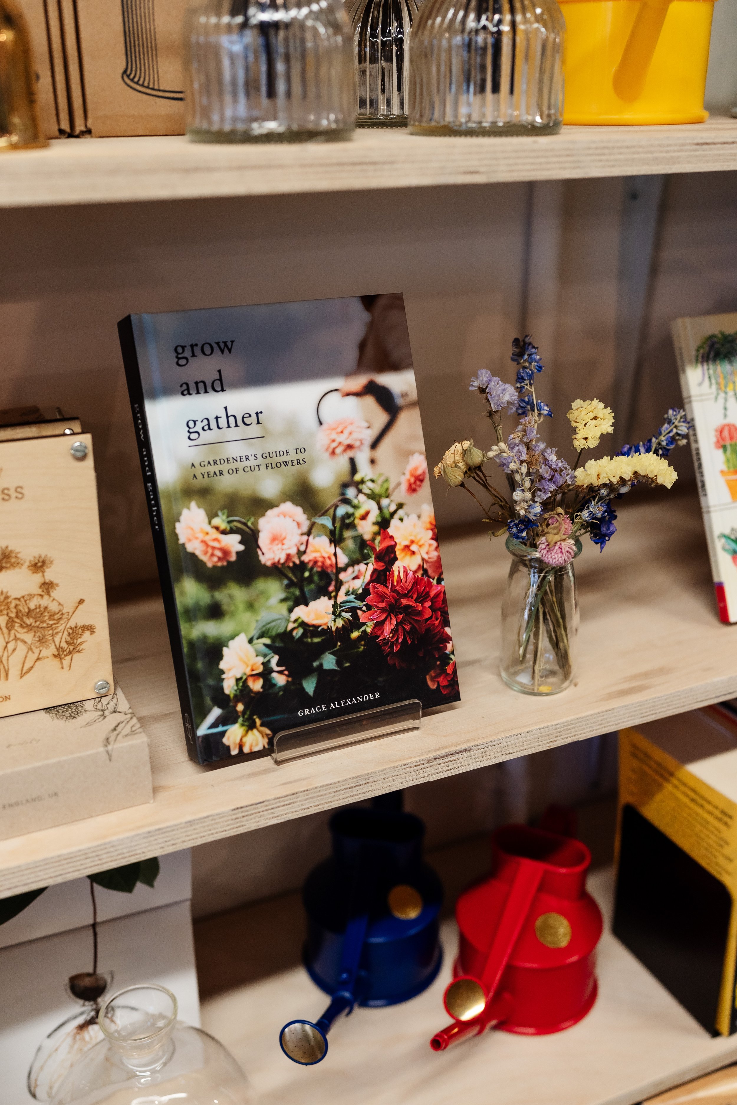 Flower press and grow and gather book inside independent london store The Every Space, Walthamstow
