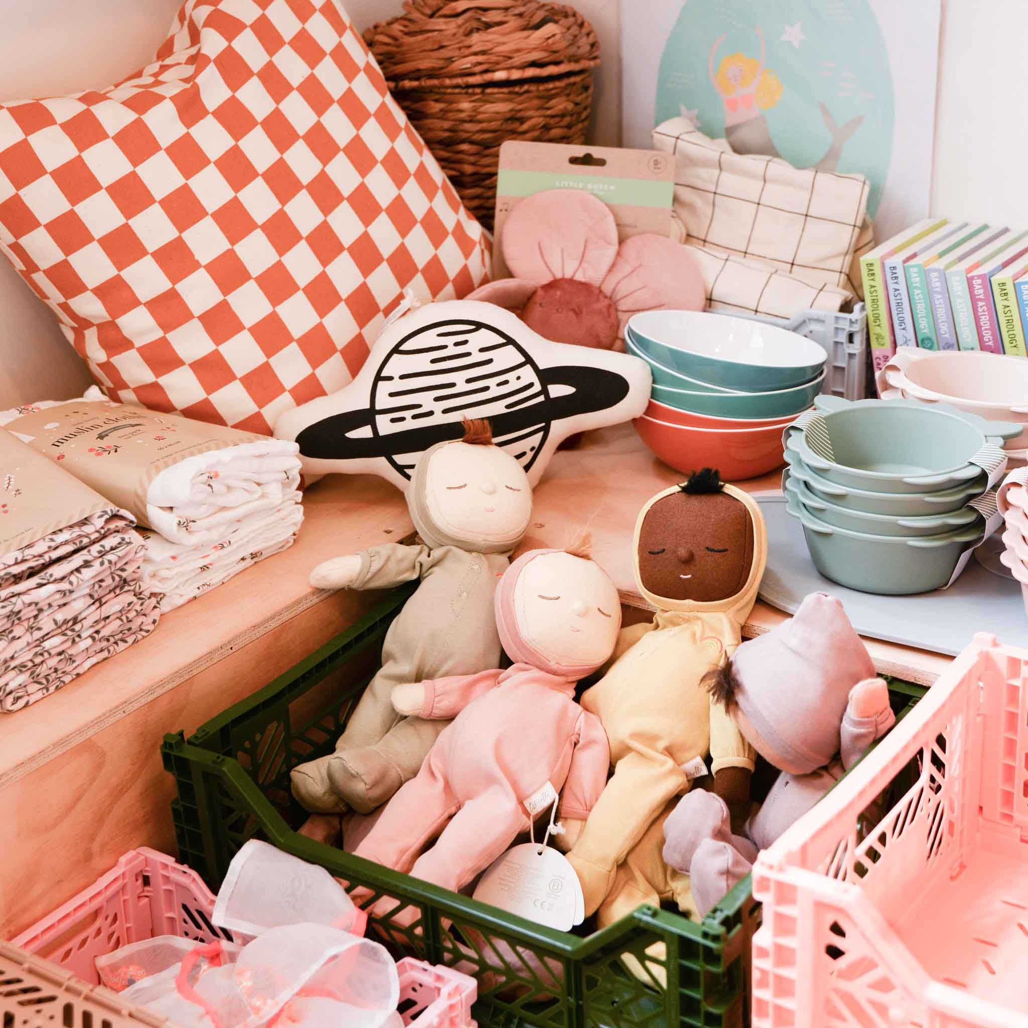 Scandi boho toys and childrenswear inside Bristol independent store Mon Pote