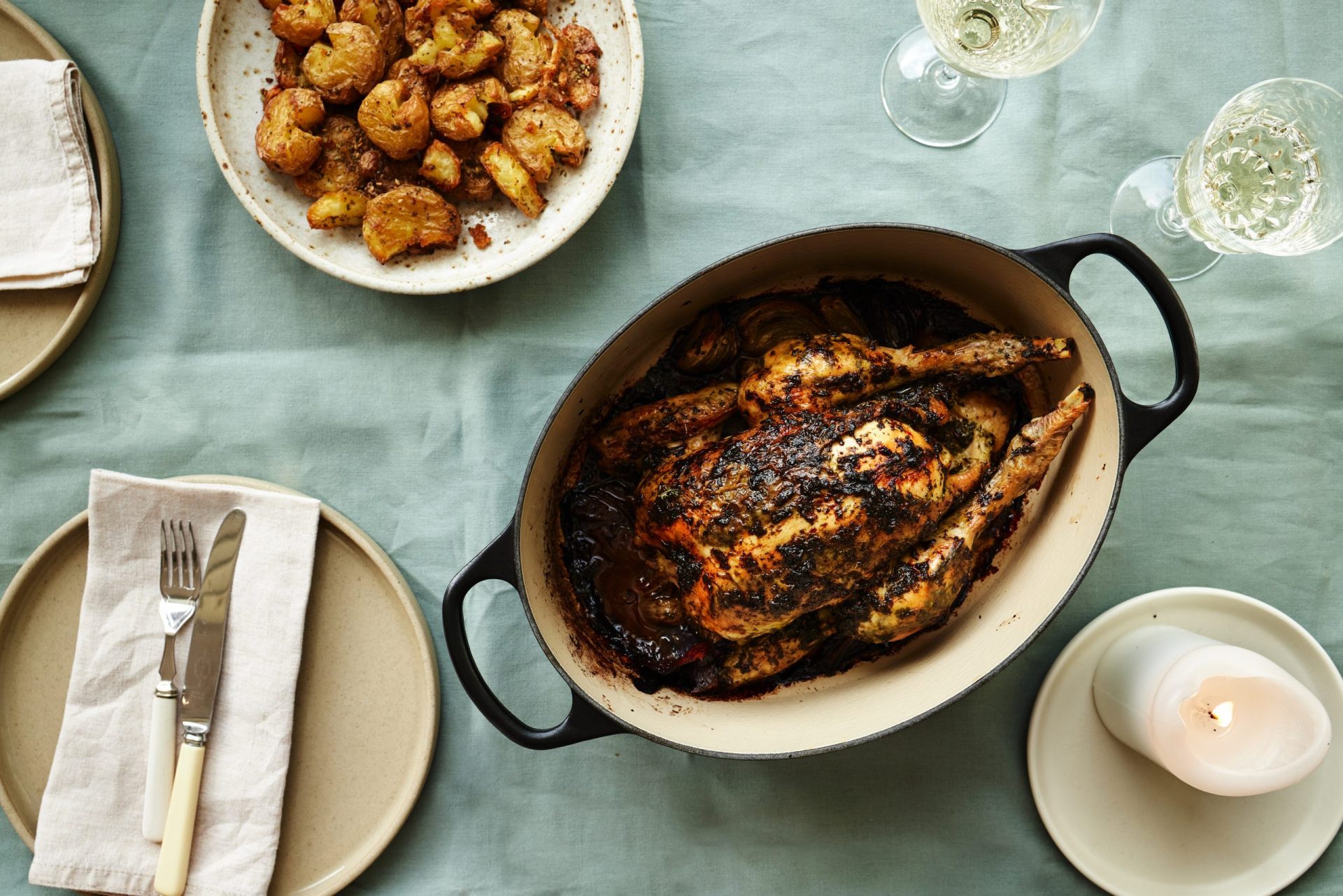 Safia Shakarchi of Another Pantry's herby olive oil roast chicken recipe