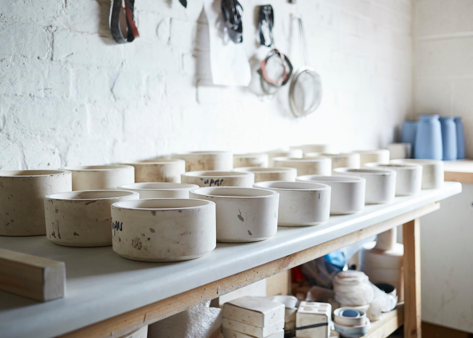 British ceramicist Sue Pryke's Leicestershire studio