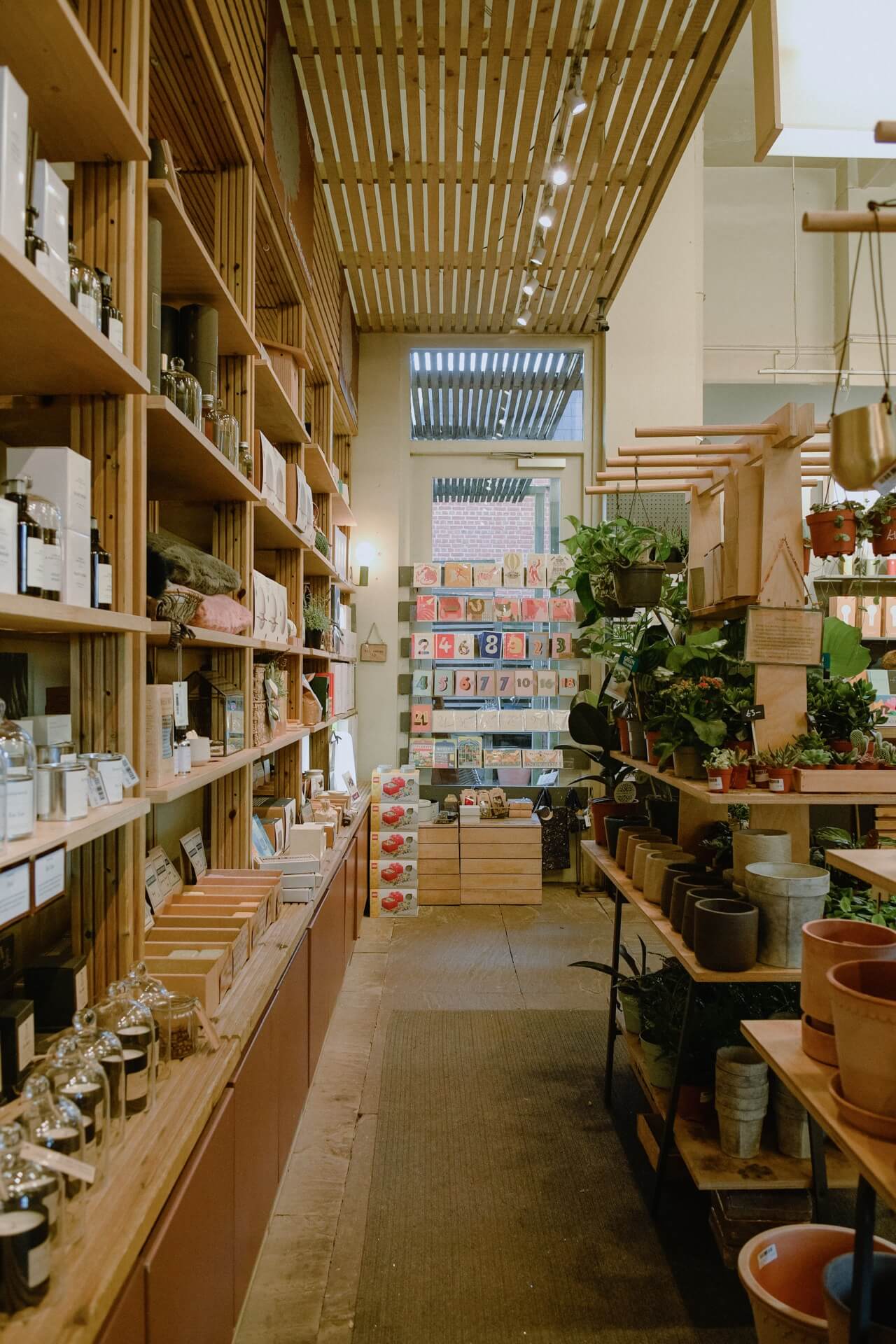 The interior of Hortus, a south Londonstore stocking homewares, lifestyle products and plants. 