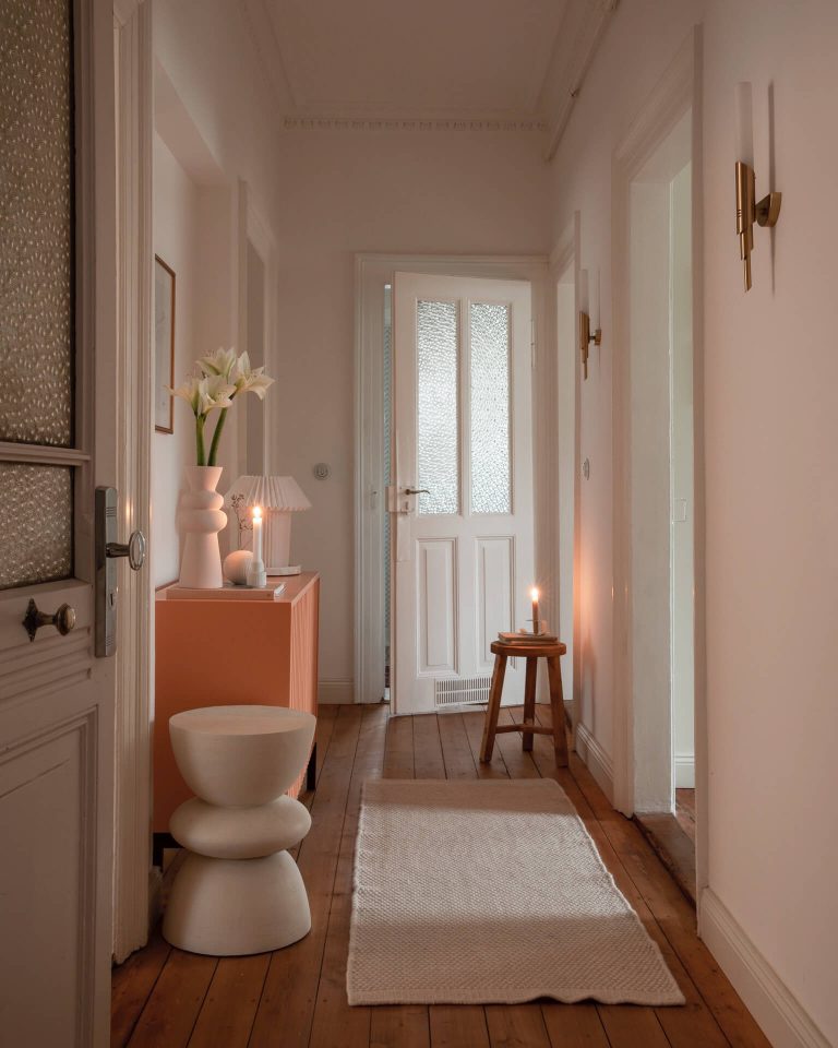 light hallway of Instagrammers Danilo and Paolo of @homeinheidelberg home tour