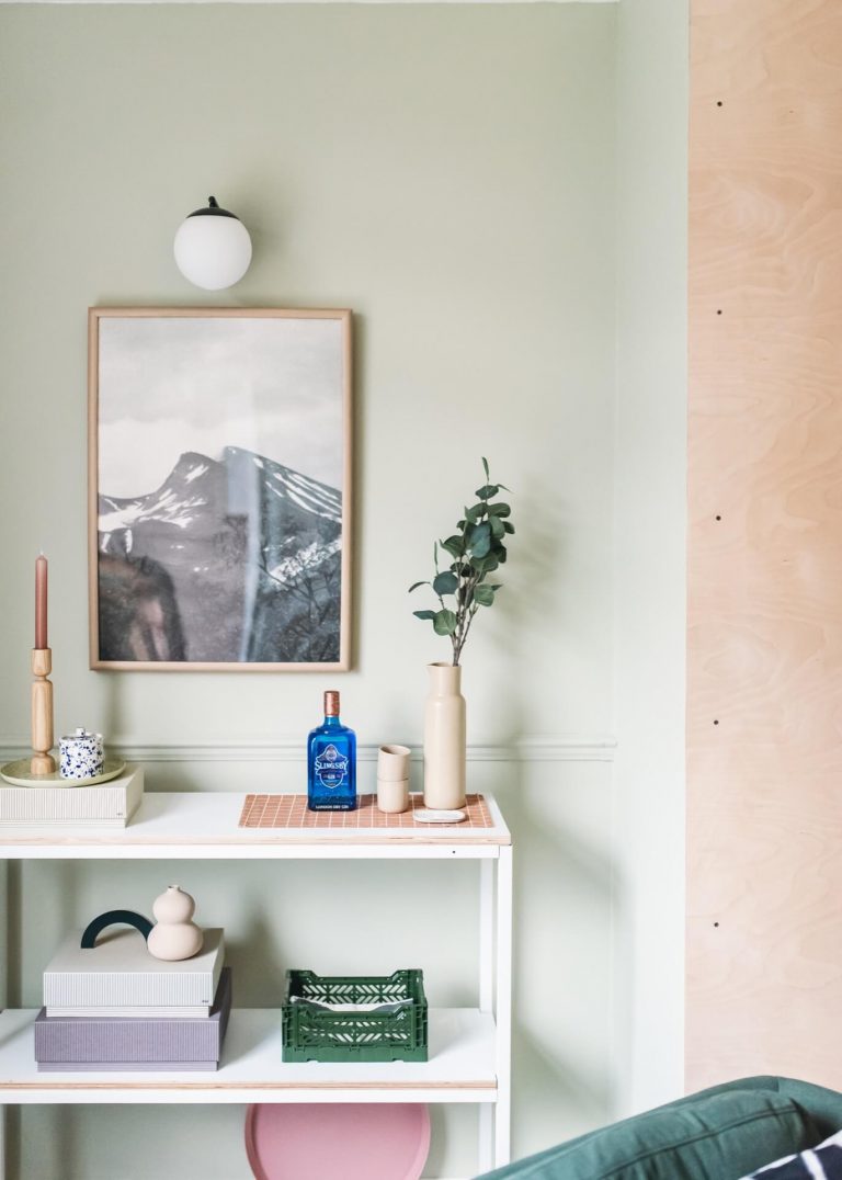 beautifully styled shelves in the home of illustrator and designer Abbey Withington