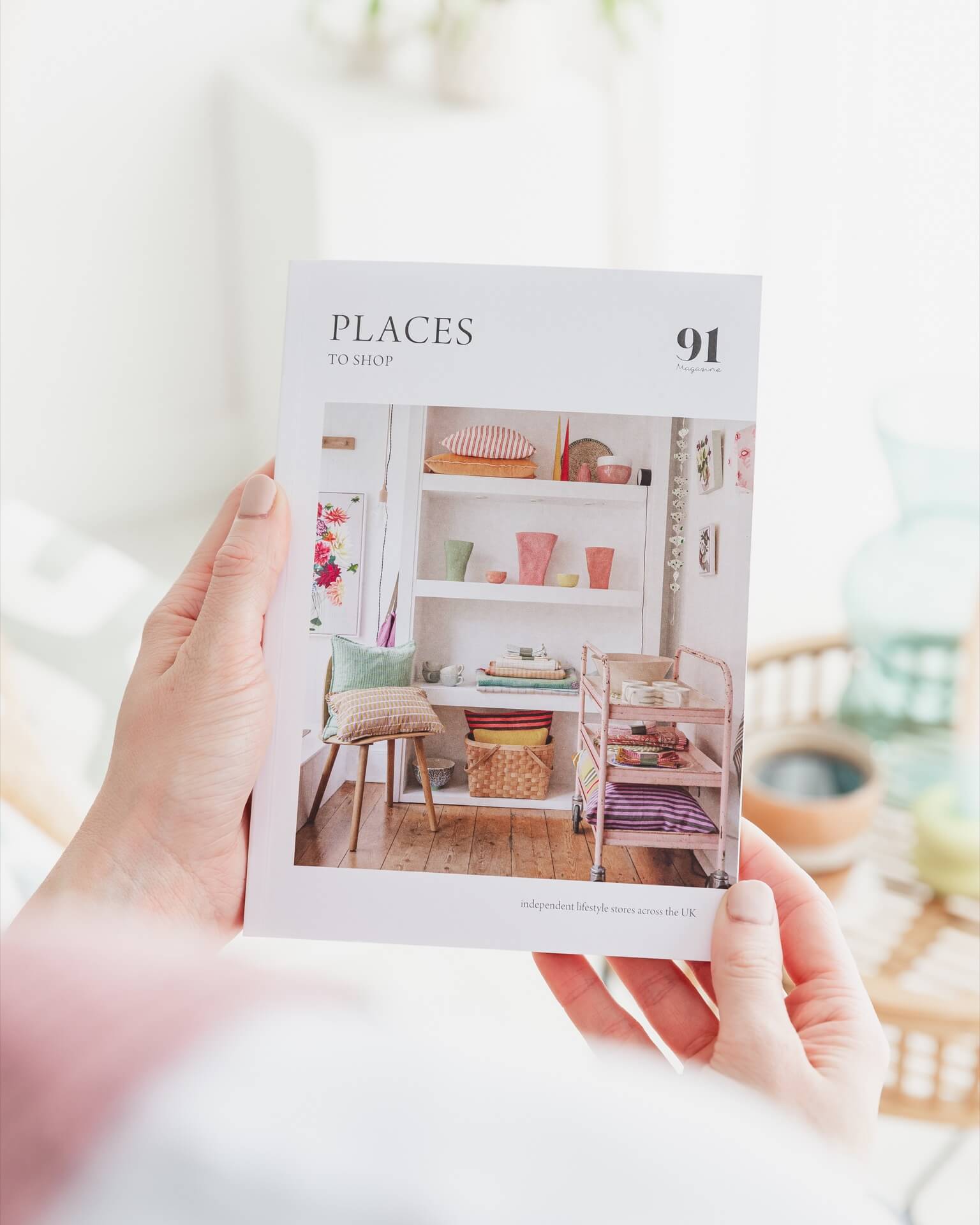 A copy of 91 Magazine Places to shop book