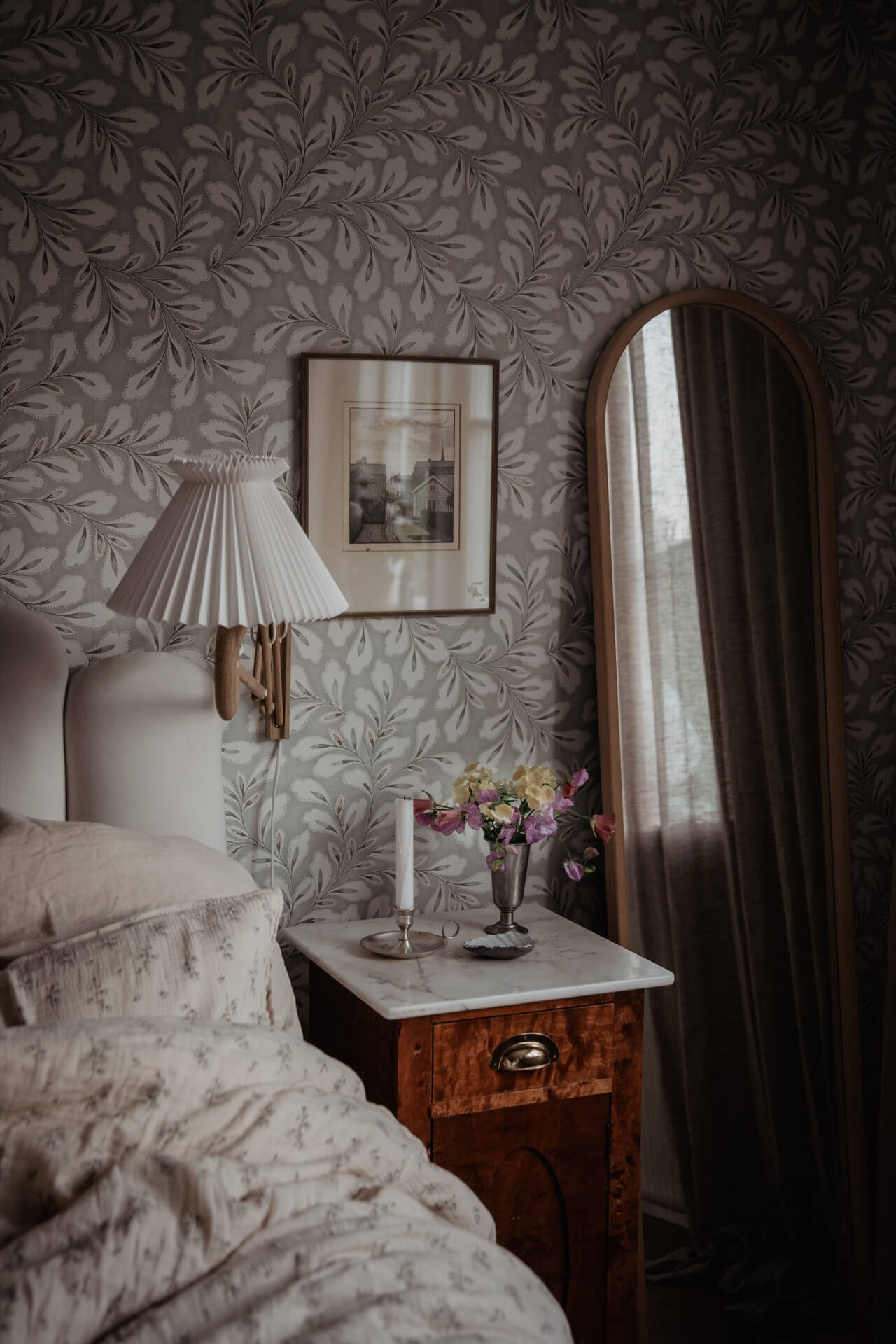 Emelie Sundberg home tour - interior of Swedish home - bedroom