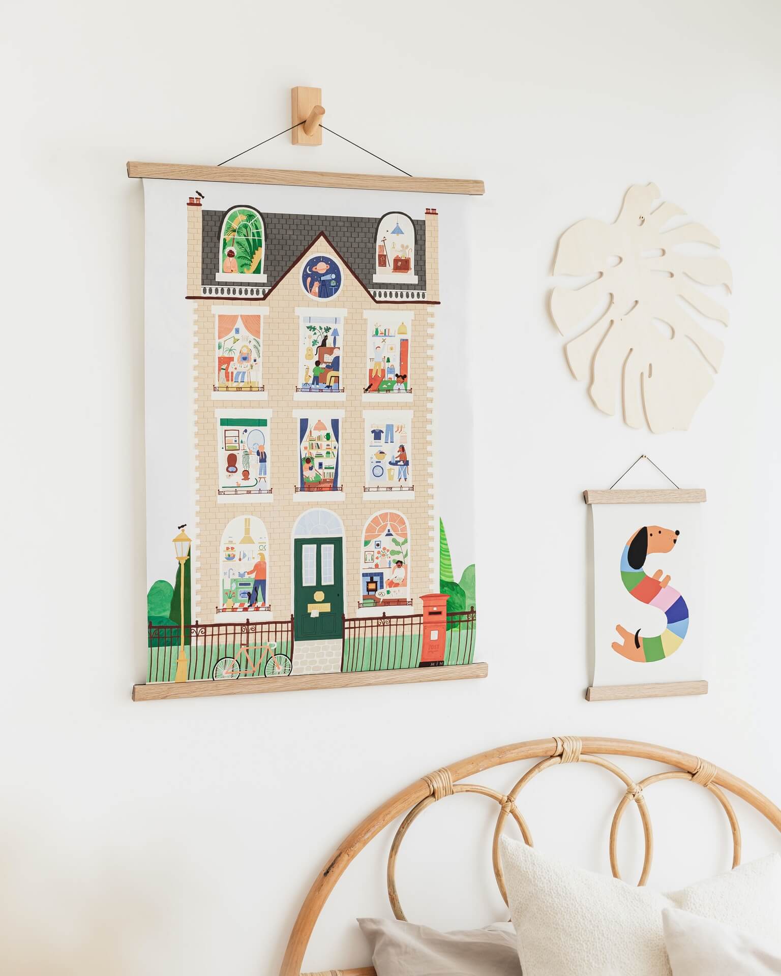 illustrated art print of a house by Minibeau.