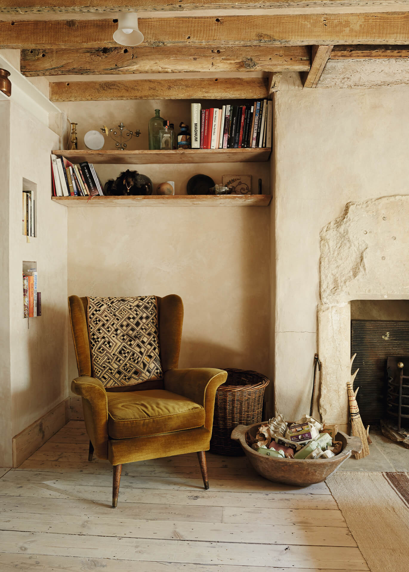 Rustic interior featured in Poetry of Spaces by Sarah Andrews