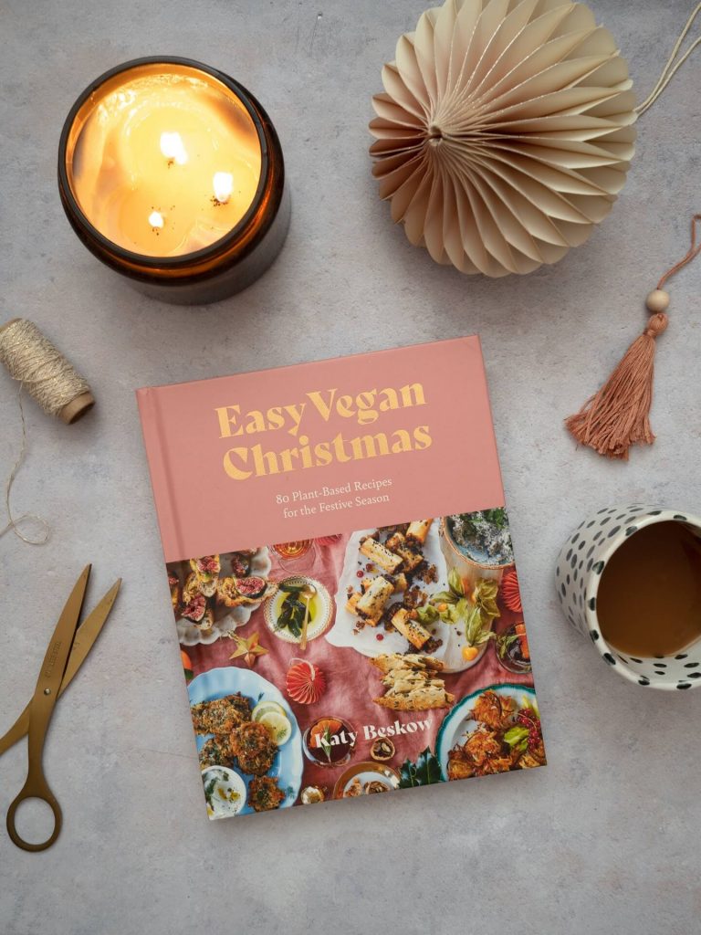 Easy Vegan Christmas recipe book by Katy Beskow