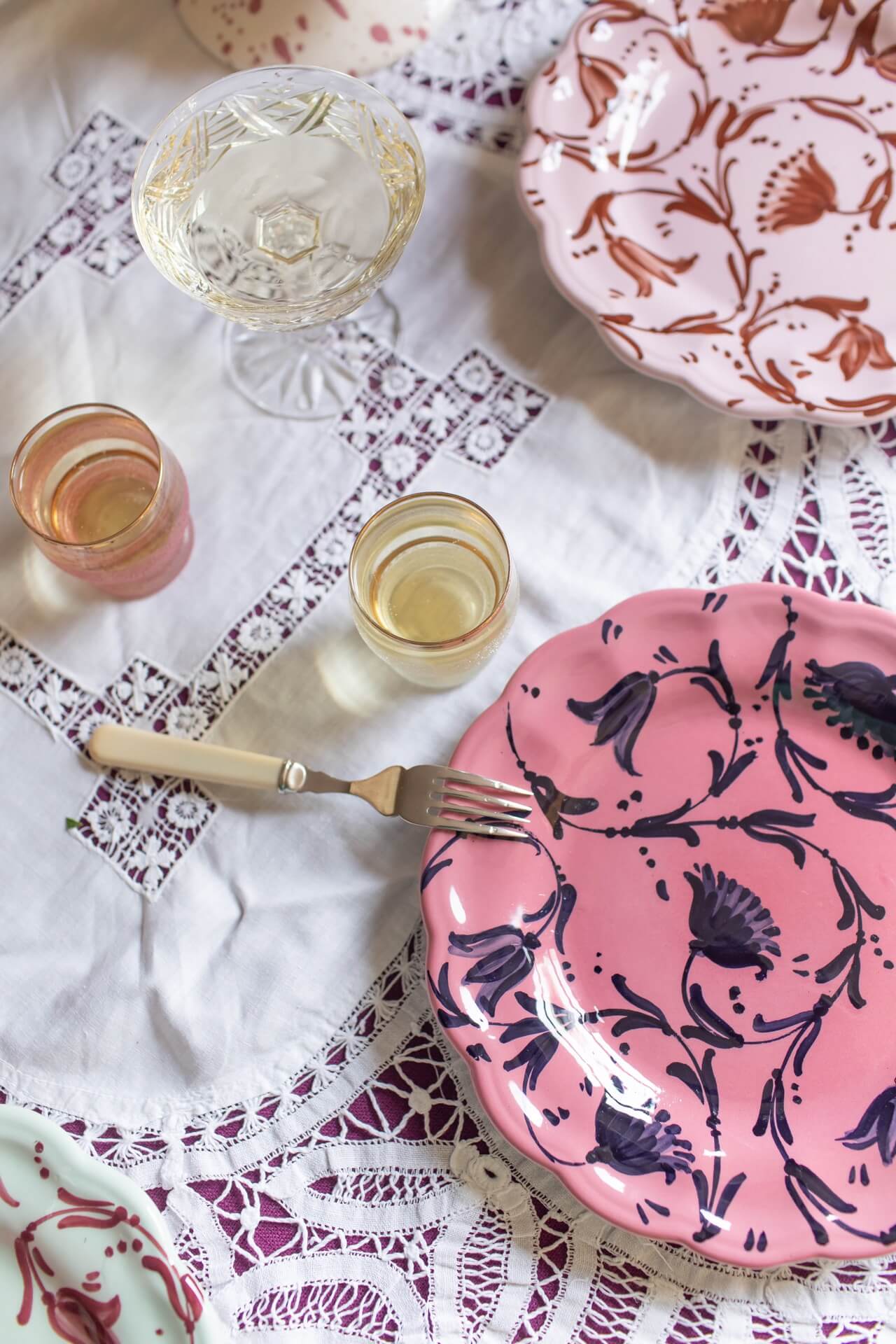 Colourful vintage antique style tableware from independent UK contemporary homeware brand Vaisselle