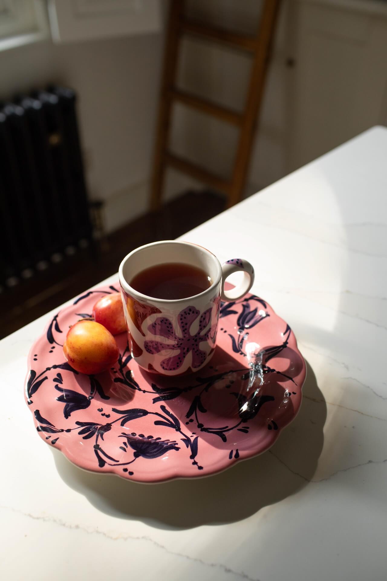 Colourful vintage antique style cup from independent UK contemporary homeware brand Vaisselle
