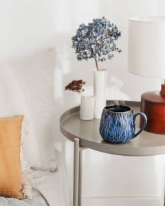 blue ceramic mug and other objects from lifestyle store Tusk
