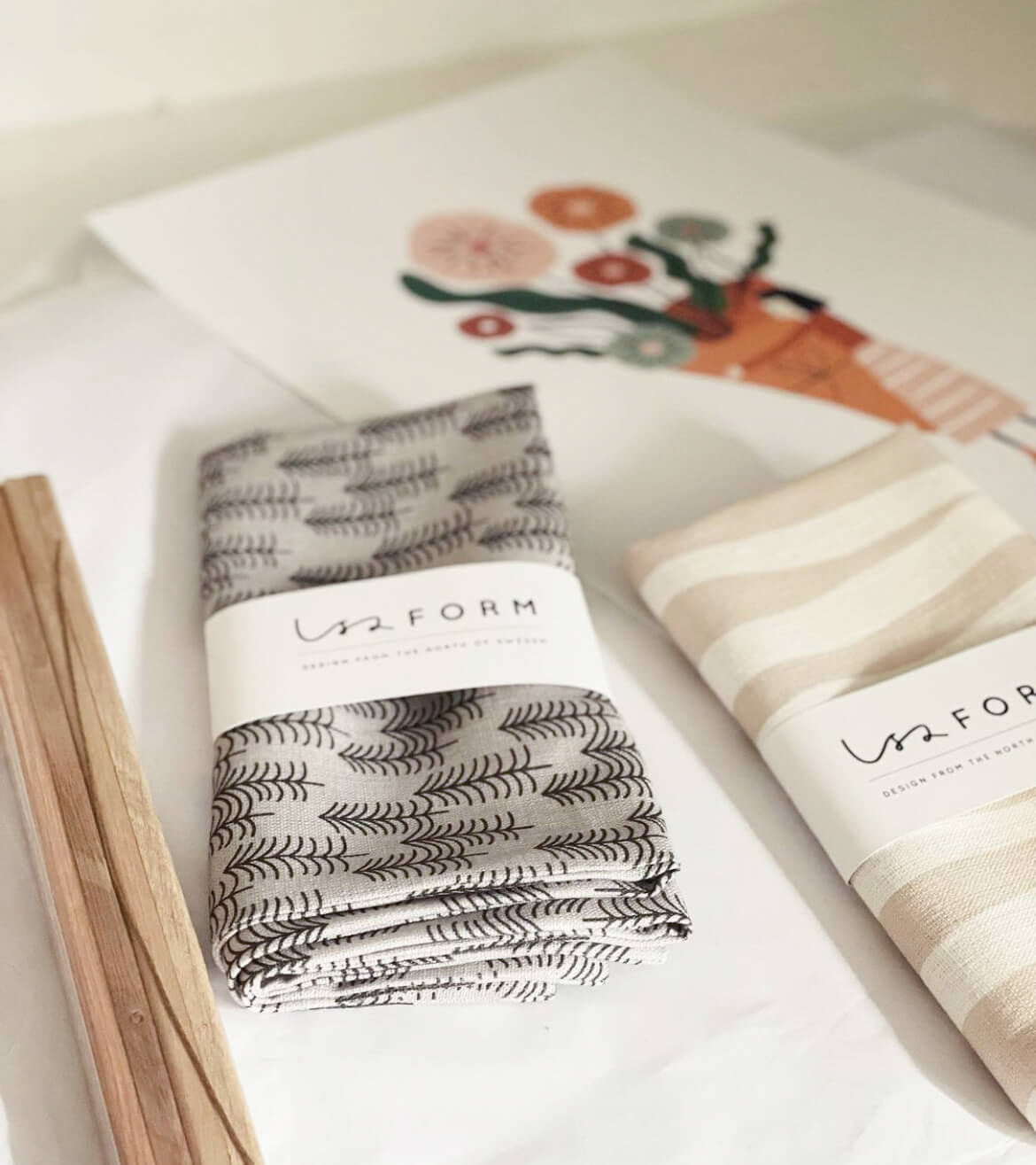 Swedish illustrator Isa Form's playful prints on tea towels and prints