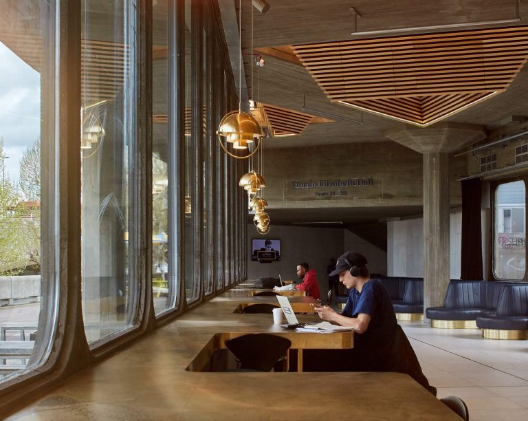 Co-working in the Southbank Centre in London